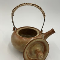 Handmade Golden Brown Ceramic Tea Set