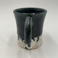 Handmade Carved Blue and White Mug