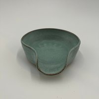 Handmade Blue Ceramic Spoon Rest