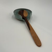 Handmade Blue Ceramic Spoon Rest