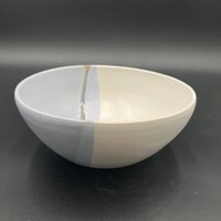 Handmade Blue and White Beach Inspired Ceramic Bowl