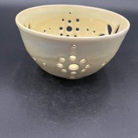 Hand-made Yellow Berry Bowl and Plate