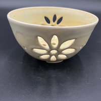 Hand-made Yellow Berry Bowl and Plate