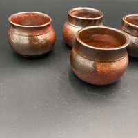 Handmade Small Wood fired Ceramic Cups