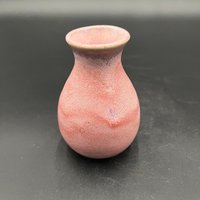 Handmade Pink and Purple Ceramic Bud Vase