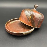 Handmade Wood fired Rustic Ceramic Butter Dish