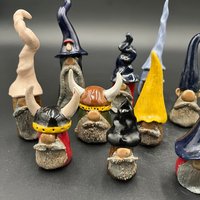 Assorted Ceramic Gnomes - Hand sculpted