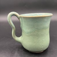 Handmade Agave Green “Hello” Ceramic Mug