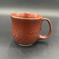 Handmade Ceramic Dragon Scale Inspired Earthy Red Mug