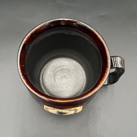 Handmade Ceramic Witch Inspired Black and Red Mug - Witch’s Brew