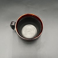 Handmade Ceramic Witch Inspired Black and Red Mug - Witch’s Brew