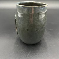 Handmade Ceramic “Poison” Inspired Black and Grey Mug - Arsenic