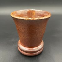 Wood fired Earthy Rolled Bottom Mug - handmade