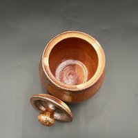 Hand-made Ceramic Woodfired Large Lidded Jar