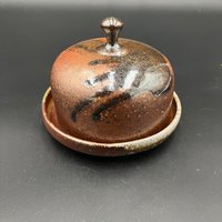 Handmade Wood fired Rustic Ceramic Butter Dish