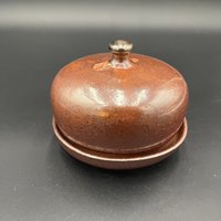 Handmade Wood fired Rustic Ceramic Butter Dish