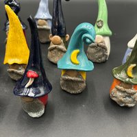 Assorted Ceramic Gnomes - Hand sculpted