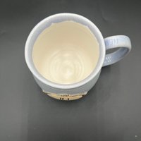 Handmade Light Blue “HI” Ceramic Mug