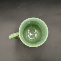 Handmade Agave Green “Hello” Ceramic Mug