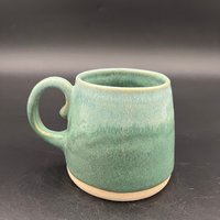 Handmade Agave Green Ceramic Mug