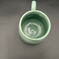 Handmade Agave Green Ceramic Mug