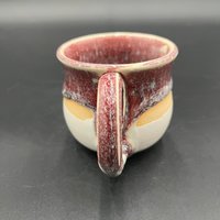 Small Handmade Ceramic Multi-colored Mug - great for espresso