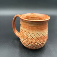 Handmade Ceramic Dragon Scale Inspired Earthy Mug