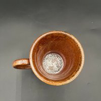 Wood fired Earthy Rolled Bottom Mug - handmade