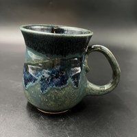 Handmade Blue Drip Glaze Ceramic Mug