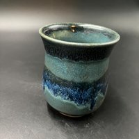 Handmade Blue Drip Glaze Ceramic Mug