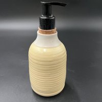 Handmade Ceramic Soft Yellow Soap Dispenser