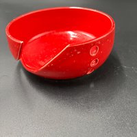 Handmade Red Speckle Glazed Ceramic Yarn Bowl