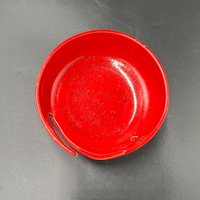 Handmade Red Speckle Glazed Ceramic Yarn Bowl