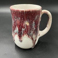 Handmade Alice In Wonderland Inspired “Drink Me” Purple Drip Ceramic Mug