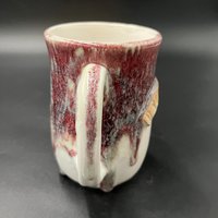 Handmade Alice In Wonderland Inspired “Drink Me” Purple Drip Ceramic Mug