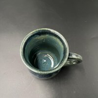 Handmade Blue Drip Glaze Ceramic Mug