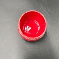 Hand-made Red and White Ceramic Christmas Tumbler