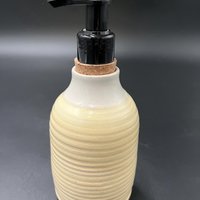 Handmade Ceramic Soft Yellow Soap Dispenser