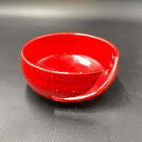 Handmade Red Speckle Glazed Ceramic Yarn Bowl