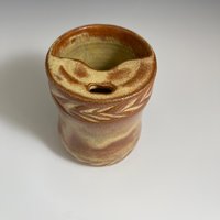 Handmade Ceramic Golden Travel Mug