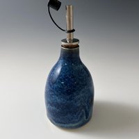 Handmade Ceramic Oil or Vinegar Dispenser - Dramatic Glaze Effects