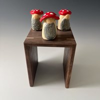 Assorted Ceramic Mushroom Gnomes - Hand sculpted