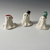 Assorted Ceramic Ghosts - Hand sculpted