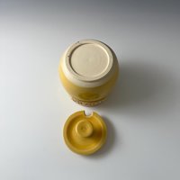 Handmade Ceramic Honey Jar - vibrant yellow