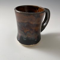 Small Handmade Ceramic Earth toned Glazed Mug