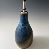 Handmade Ceramic Oil or Vinegar Dispenser - Dramatic Glaze Effects