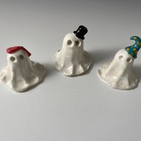 Assorted Ceramic Ghosts - Hand sculpted