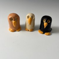 Assorted Ceramic Owls - Hand sculpted
