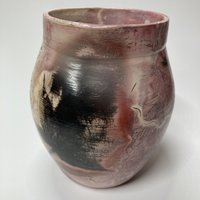 Saggar Fired Decorative Vase