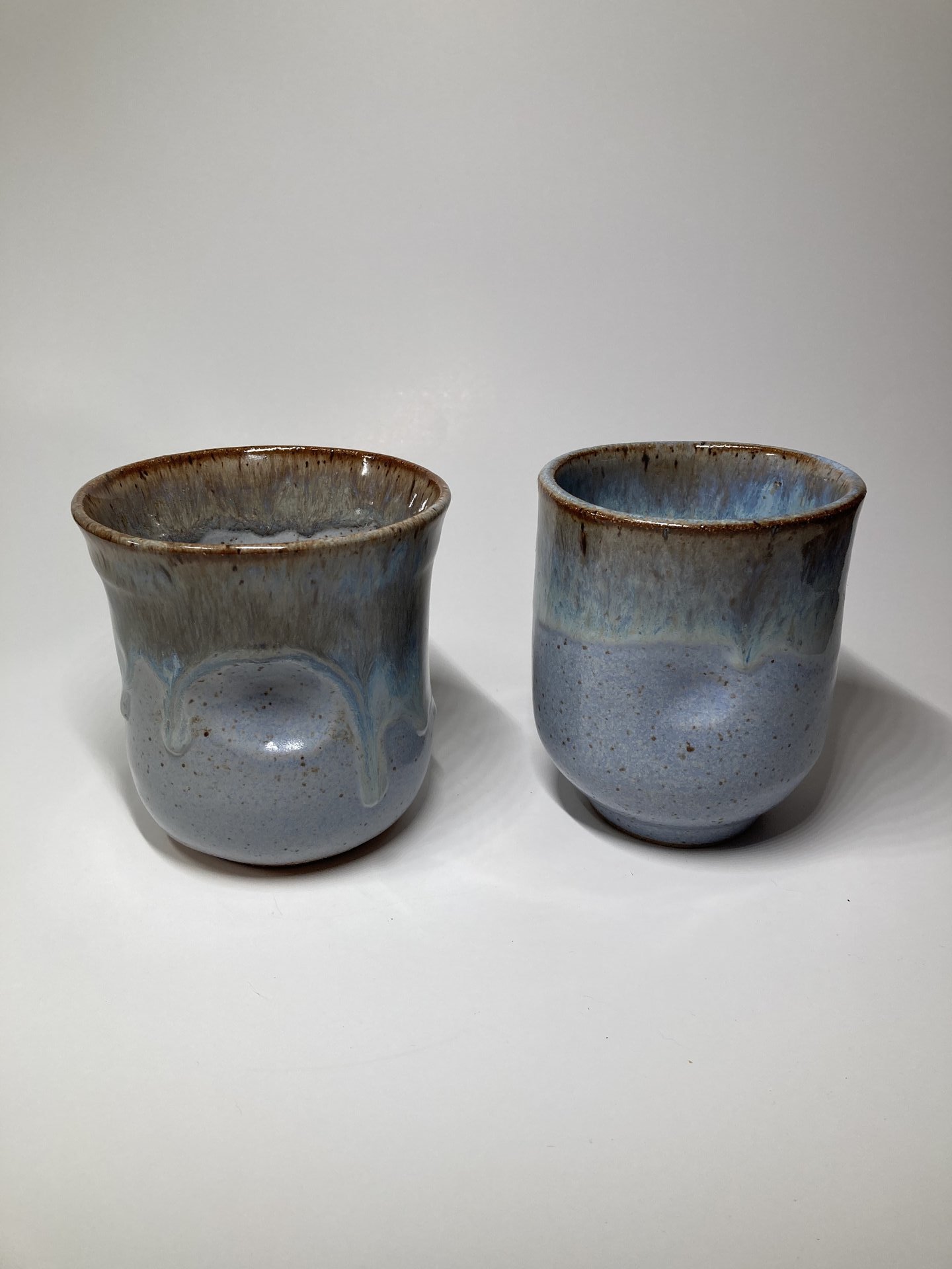 Blue and Honey Handle-less mug